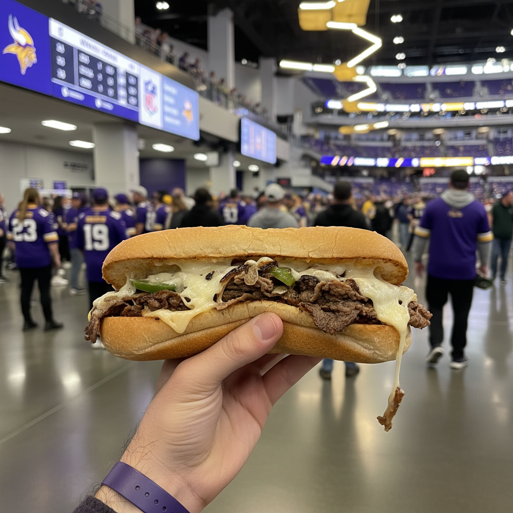 Philly Cheesesteak in U.S. Bank Stadium Concourse